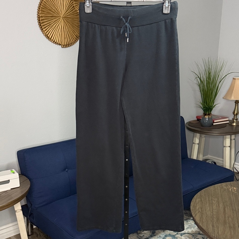 Burberry Black Drawstring Loose Fit Sweat Pants size Medium